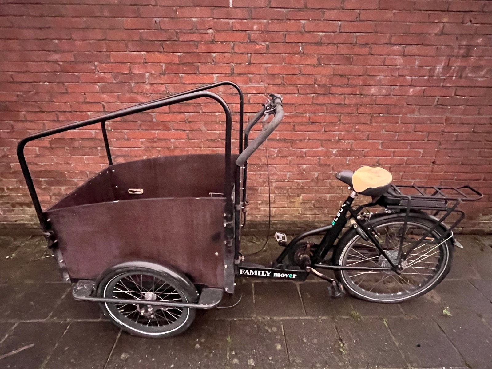 Vogue Family Mover bakfiets voor onderdelen, Fietsen en Brommers, Gebruikt, 2 kinderen, Trommelrem, Ophalen