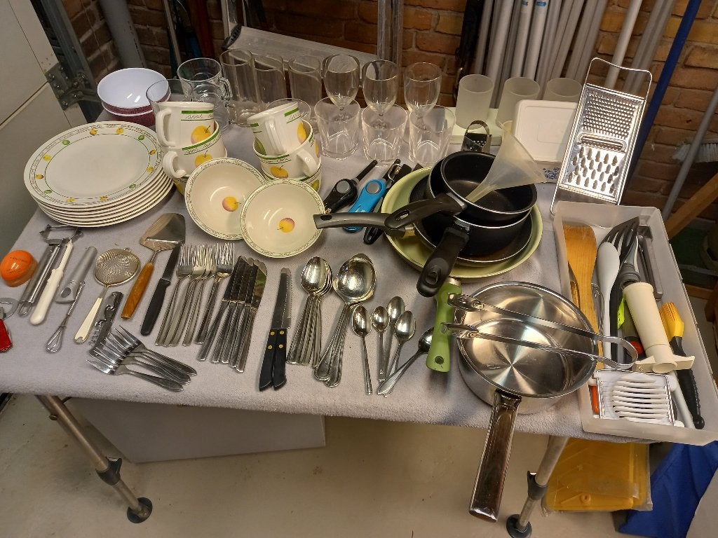 inventaris caravan, Ophalen, Gebruikt