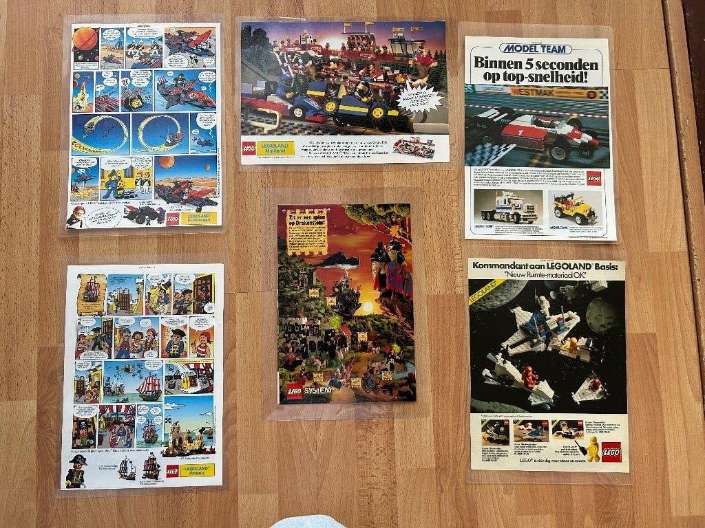 Posters a4 advertenties Lego geplastificeerd dubbelzijdig, A4 of kleiner, Nieuw, Ophalen of Verzenden, Film en Tv