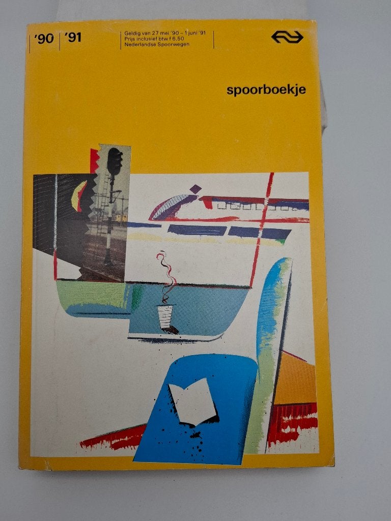 spoorboekje NS 1990-1991, Verzenden, Gebruikt, Trein, Boek of Tijdschrift