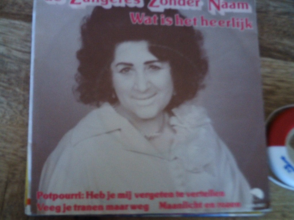 zangeres zonder naam - wat is het heerlijk 8jul, 7 inch, Ophalen of Verzenden, Zo goed als nieuw, Fotohoes