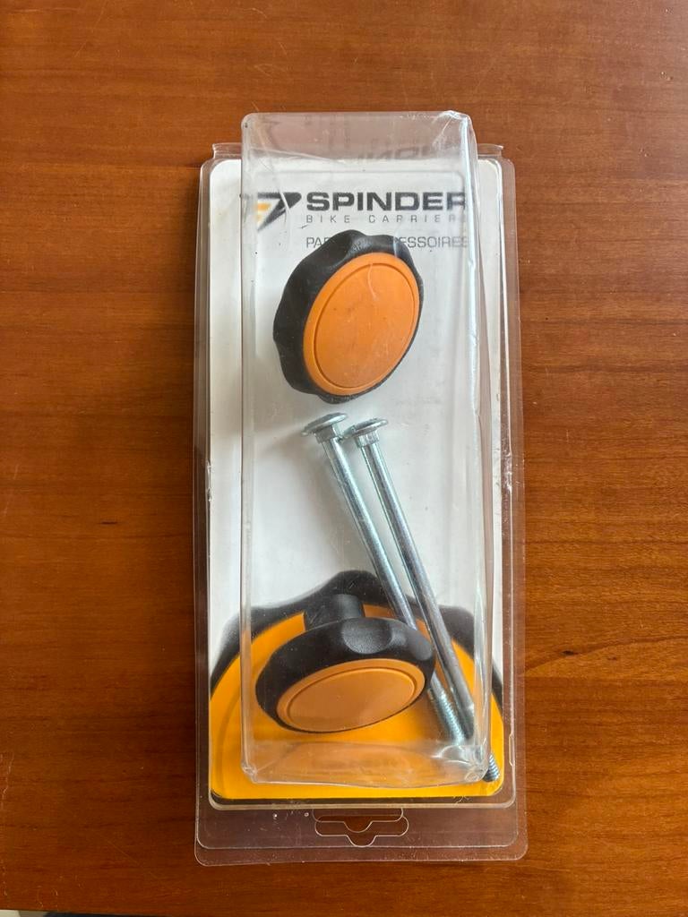 Nieuwe Spinder draaiknopset met slotbouten in kleur geel., Verzenden, Nieuw, Trekhaakdrager