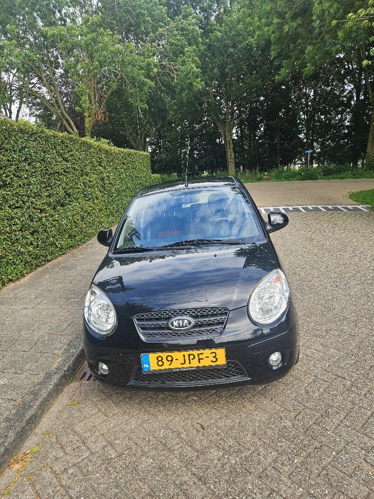 Kia Picanto 1.0 2009 Zwart, Voorwielaandrijving, Stof, 4 cilinders, 400 kg