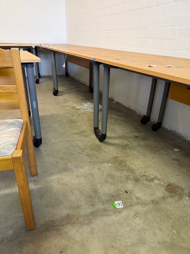 Verrijdbare tafels, Ophalen, Gebruikt