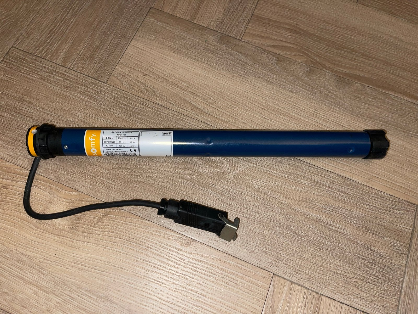 Somfy Screen Up 4.5/30 buismotor voor zonwering, Ophalen, Gebruikt, Elektrische bediening