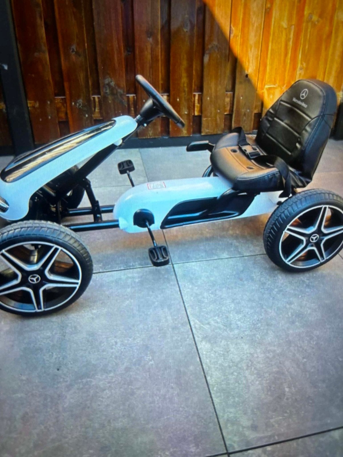 Mercedes-Benz trapauto wit - Zo goed als nieuw, Ophalen, Zo goed als nieuw, Trapvoertuig