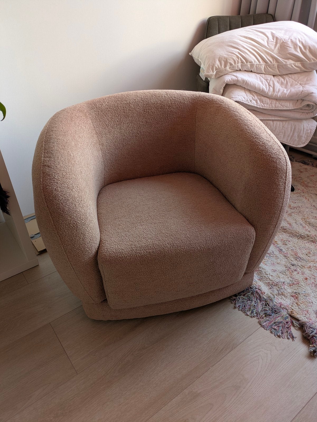 Leen Bakker Fauteuil Sophie - Roze, Ophalen, Modern, Comfortabel, 75 tot 100 cm, Stof