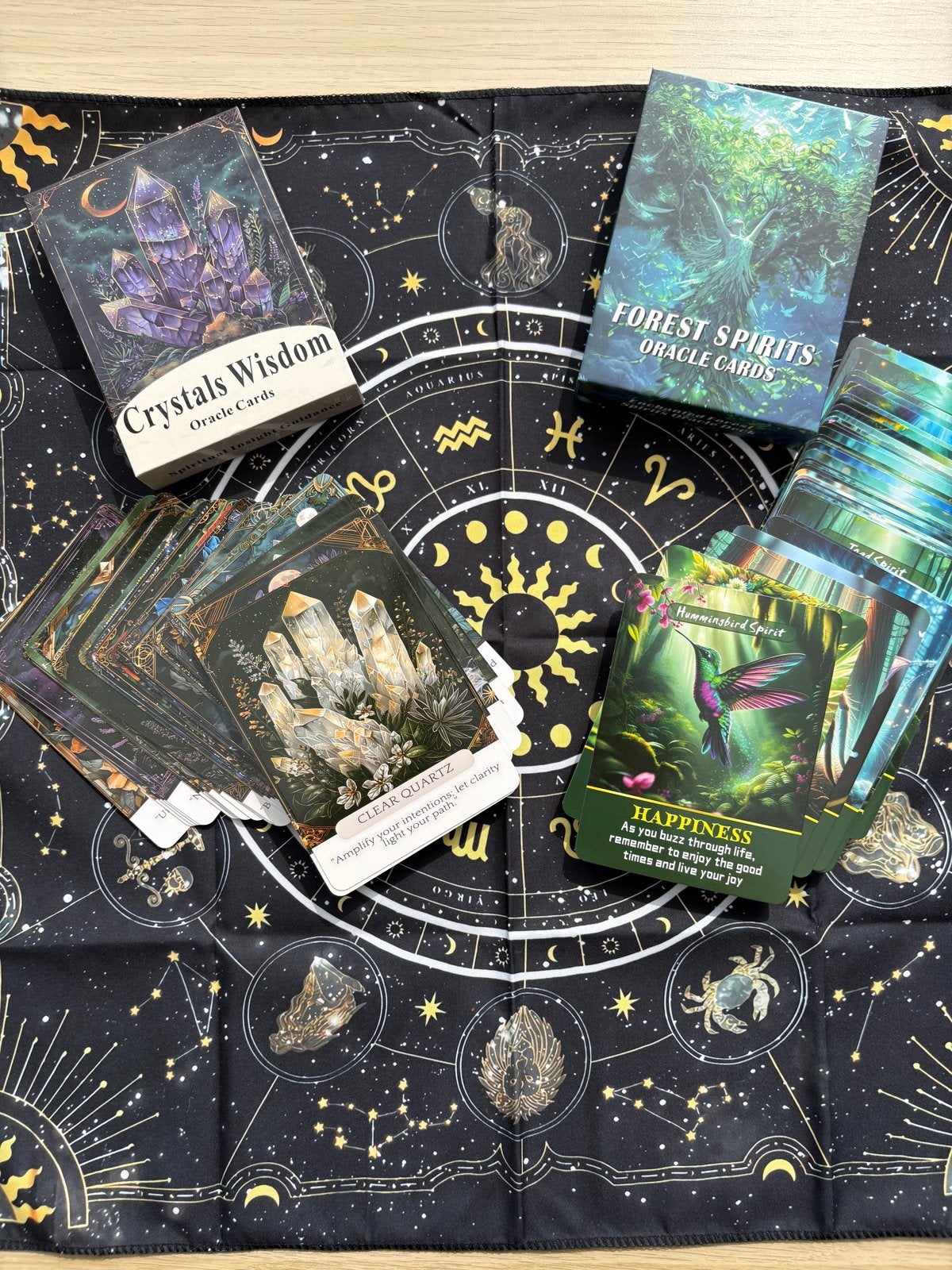 Complete Orakelset: 2 Decks & Astrologisch Tarotdoek, Ophalen of Verzenden, Nieuw, Tarot of Kaarten leggen, Overige typen