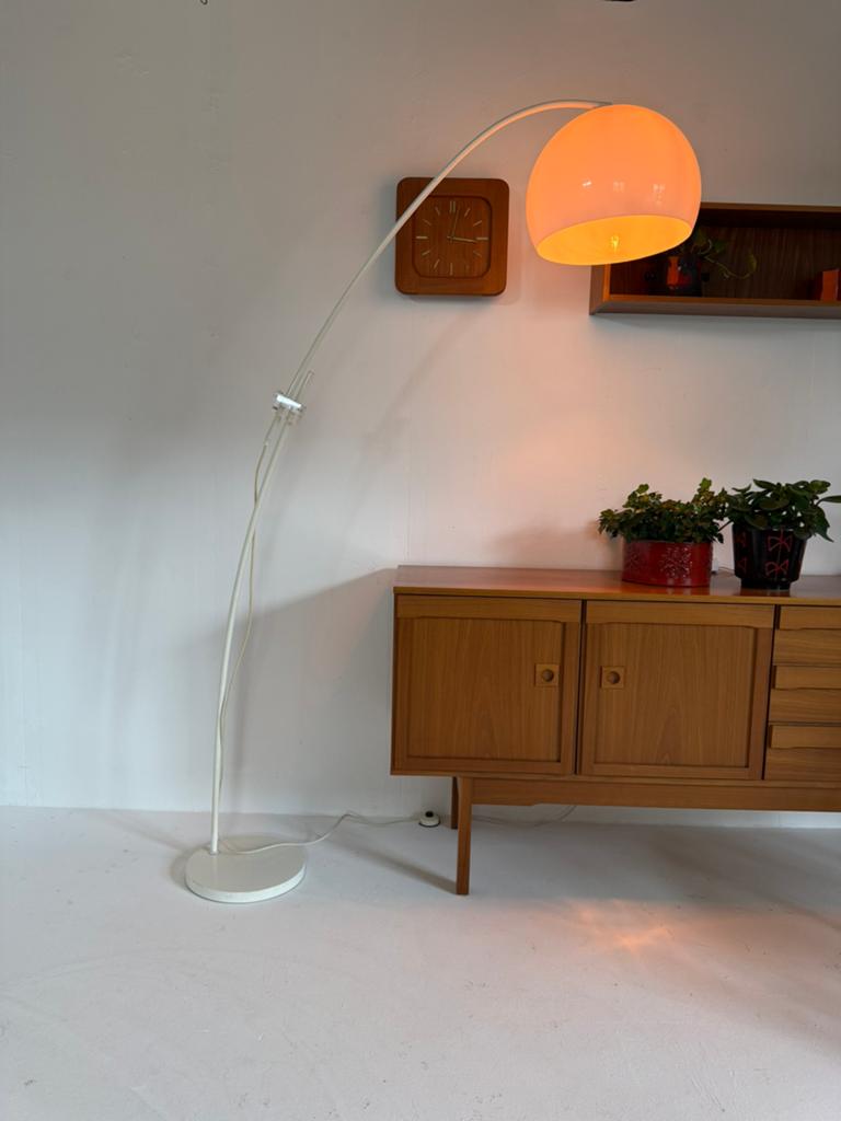 Vintage verstelbare booglamp, Solken Leuchten ‘70, Huis en Inrichting, Lampen | Wandlampen, Ophalen of Verzenden, Zo goed als nieuw