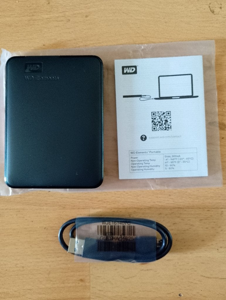 Nieuwe  externe harde schijf, HDD, Nieuw, Ophalen of Verzenden, Laptop