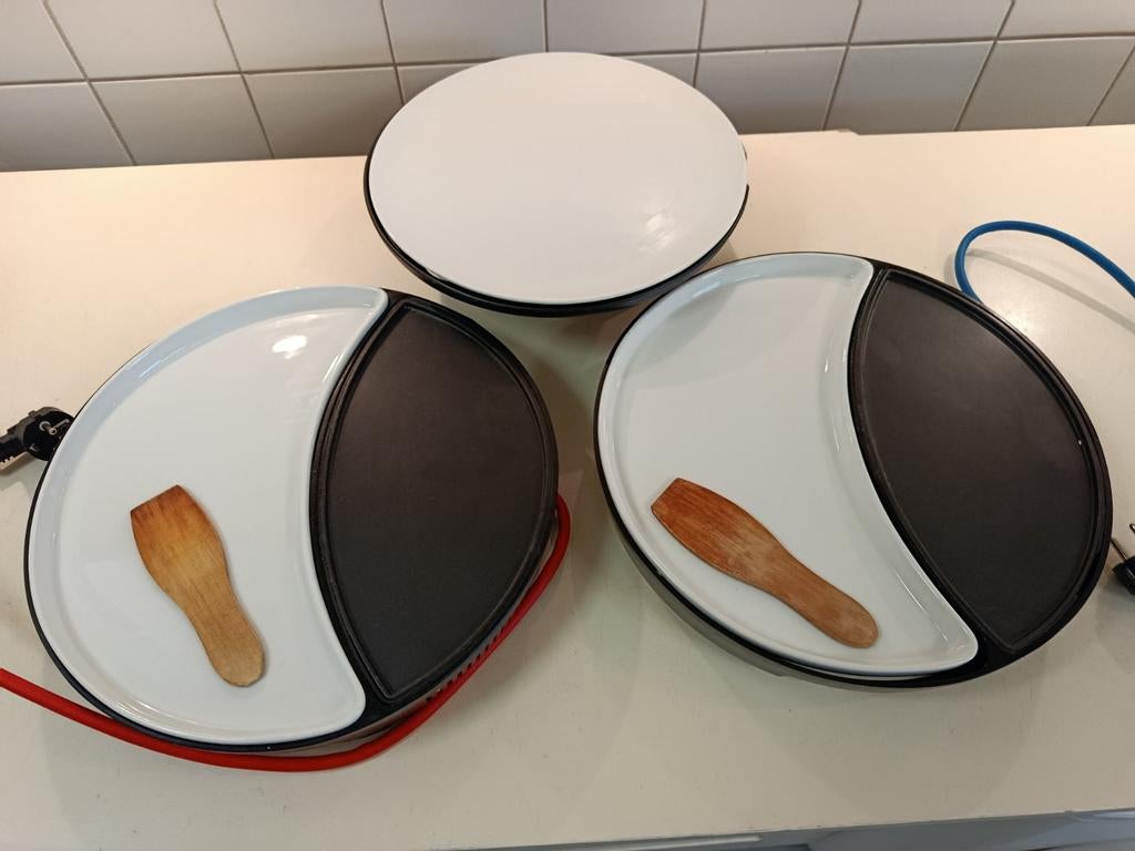 Princess Raclette Grill Duo - 2 stuks, Ophalen of Verzenden, Gebruikt, 4 t/m 7 personen