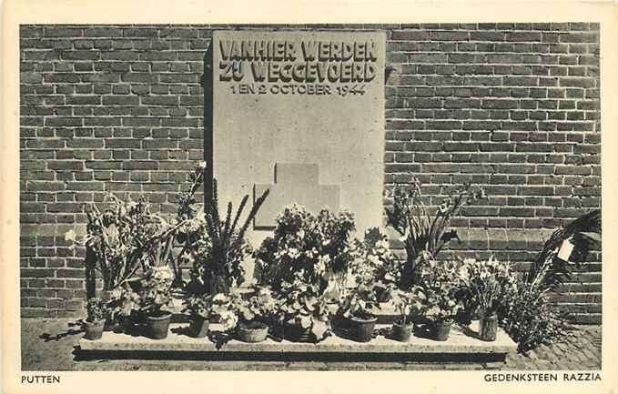 301-247-039 Putten Gedenksteen Razzia, Verzenden, Voor 1920, Gelderland