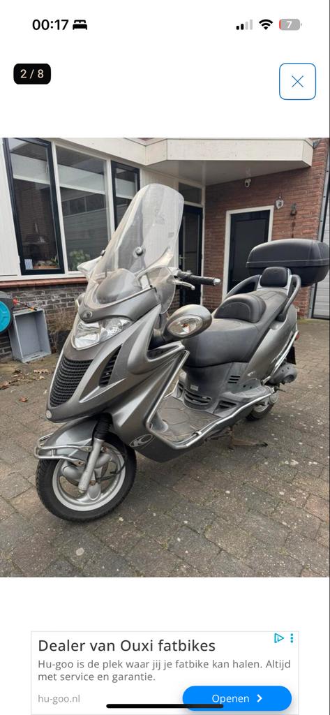 Kymco Grand Dink 50cc 2t, Fietsen en Brommers, Scooters | Kymco, Ophalen, Gebruikt, Tweetakt, Overige modellen