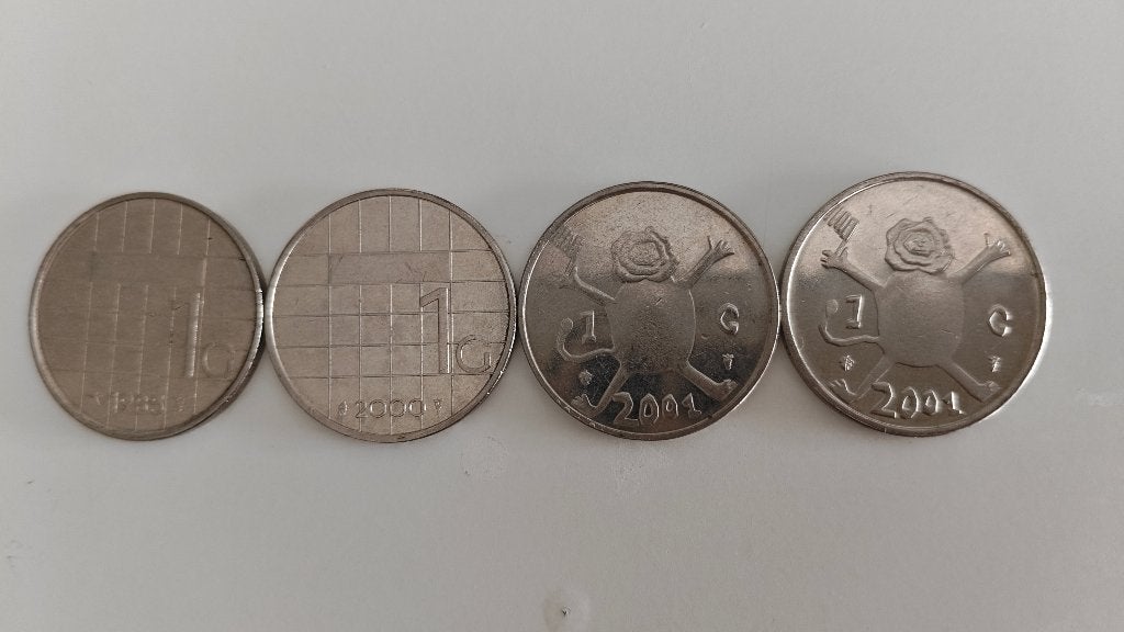 1 gulden munten collectie 1985 2000 2001 Loeki Beatrix, Postzegels en Munten, Munten | Nederland, 1 gulden, Setje, Koningin Beatrix