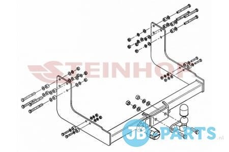 Vaste trekhaak Mercedes Sprinter 3,05 tussen 1995-2006, Auto-onderdelen, Trekhaken, -, -, -