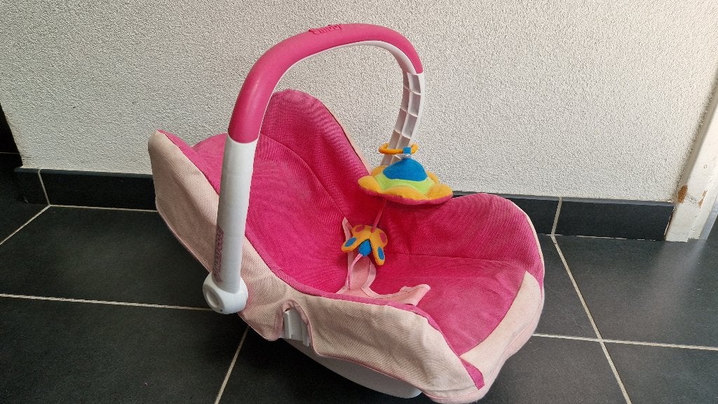 Leuke roze poppen Maxi-Cosi van het merk Smoby, Ophalen of Verzenden, Zo goed als nieuw, Overige typen