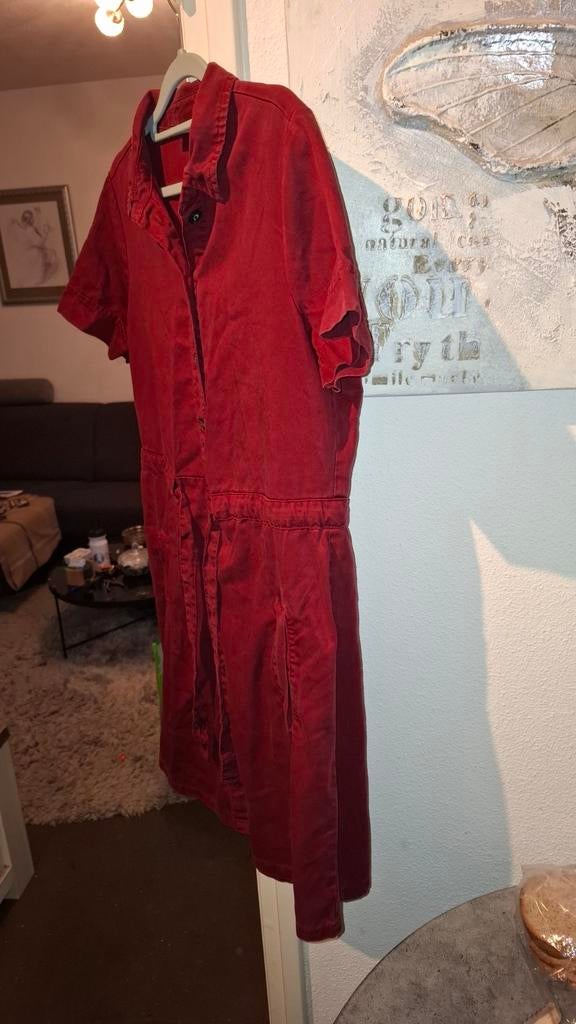 Rode Fit & Flare Jurk Dames - Maat M, Ophalen of Verzenden, Gedragen, Maat 38/40 (M), Rood