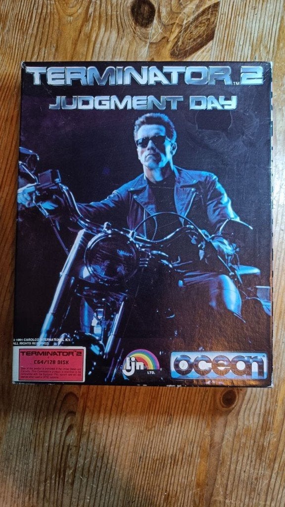 Terminator 2: Judgment Day Commodore 64 / C128 Big Box Game, Gebruikt, Shooter, 1 speler, Ophalen of Verzenden