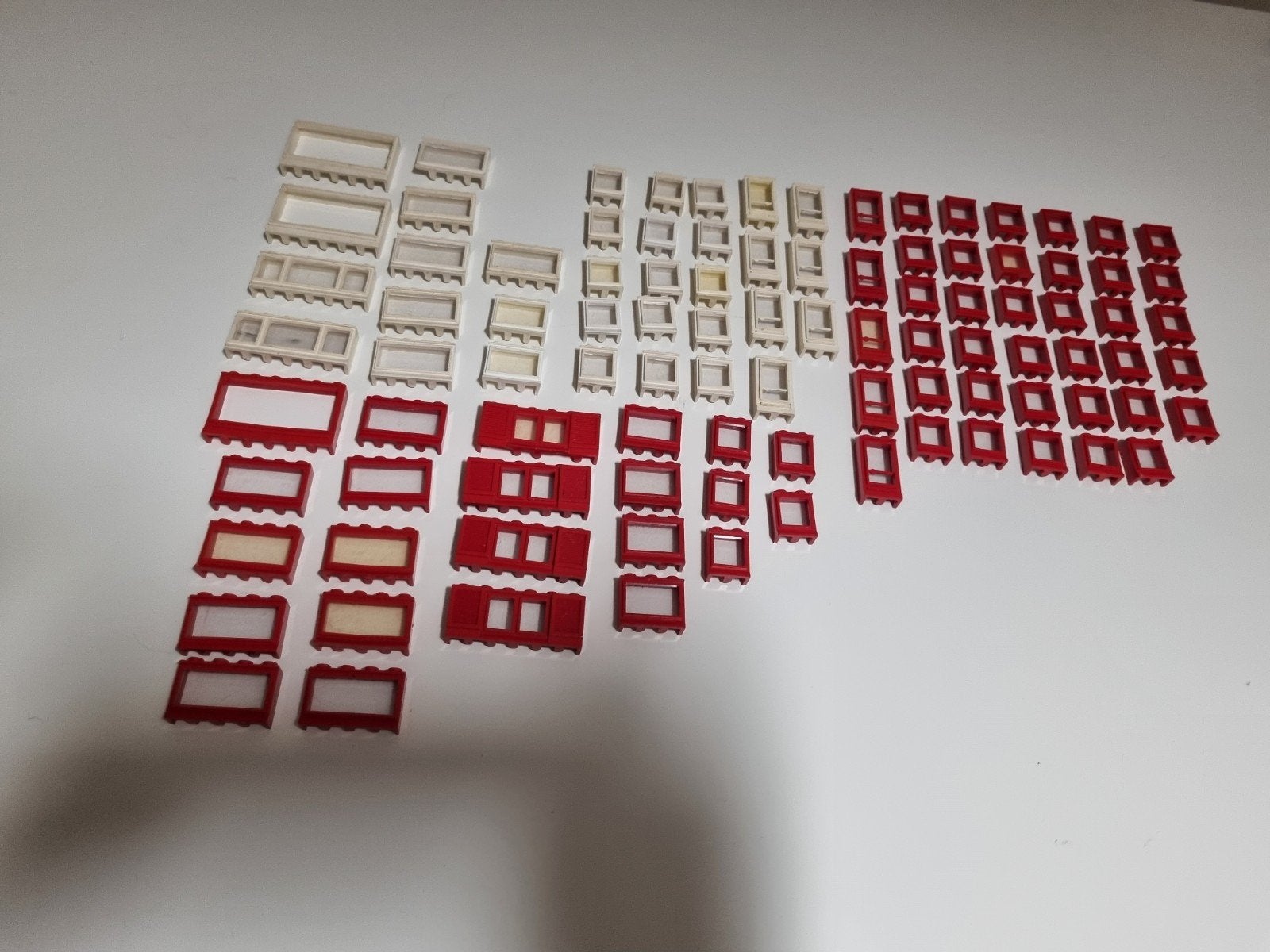 Lego verzameling vintage ramen 98 delen, Ophalen of Verzenden, Gebruikt