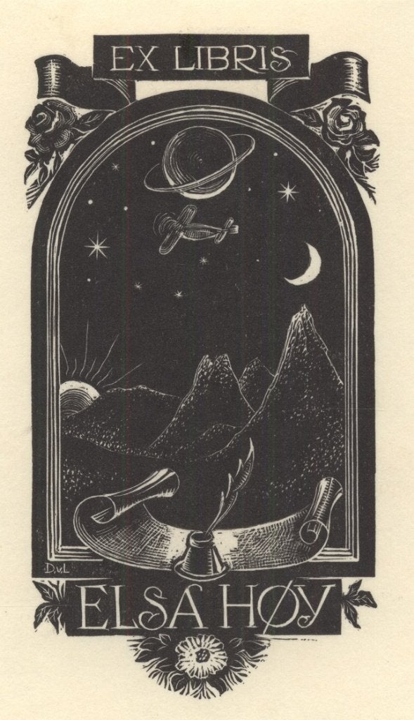 0269 Ex Libris Nederland : Dirk Govert van Luijn, 1947, Verzenden, Ex libris