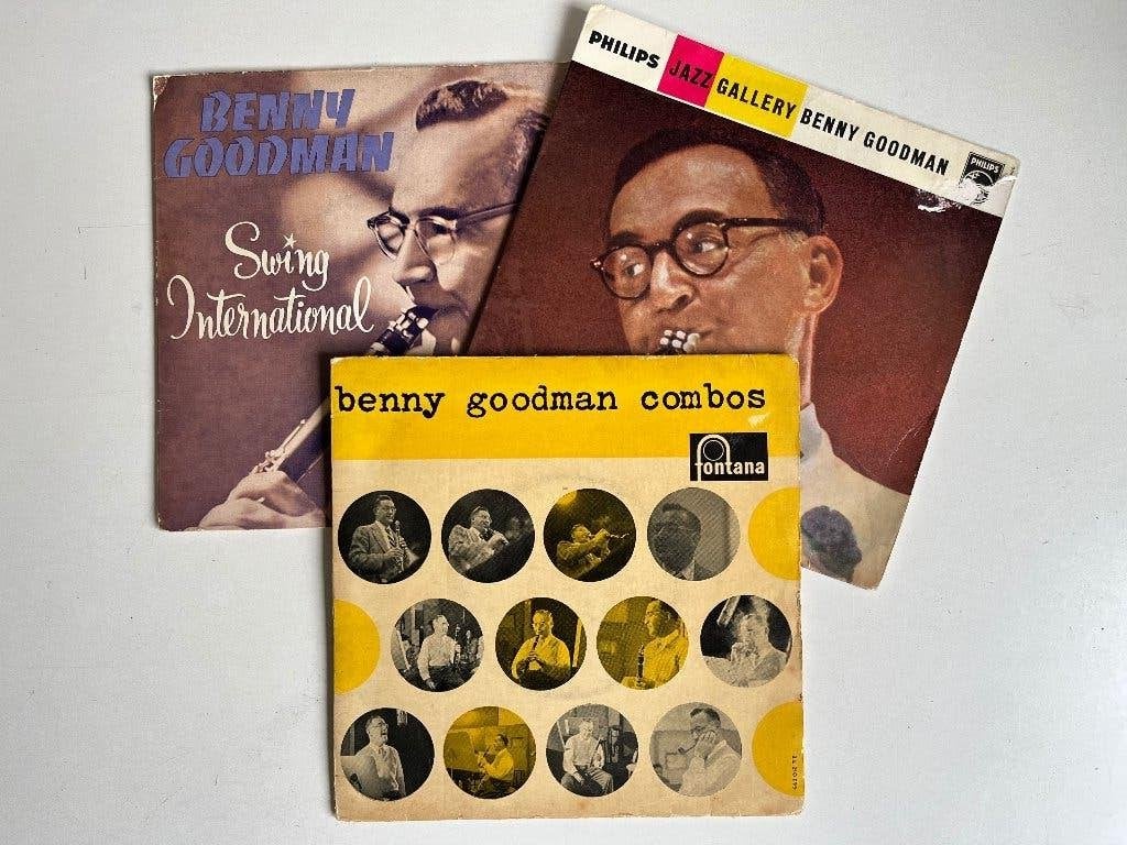 King of Swing - Benny Goodman - 3 singles, Ophalen of Verzenden, Zo goed als nieuw, Overige formaten, Jazz