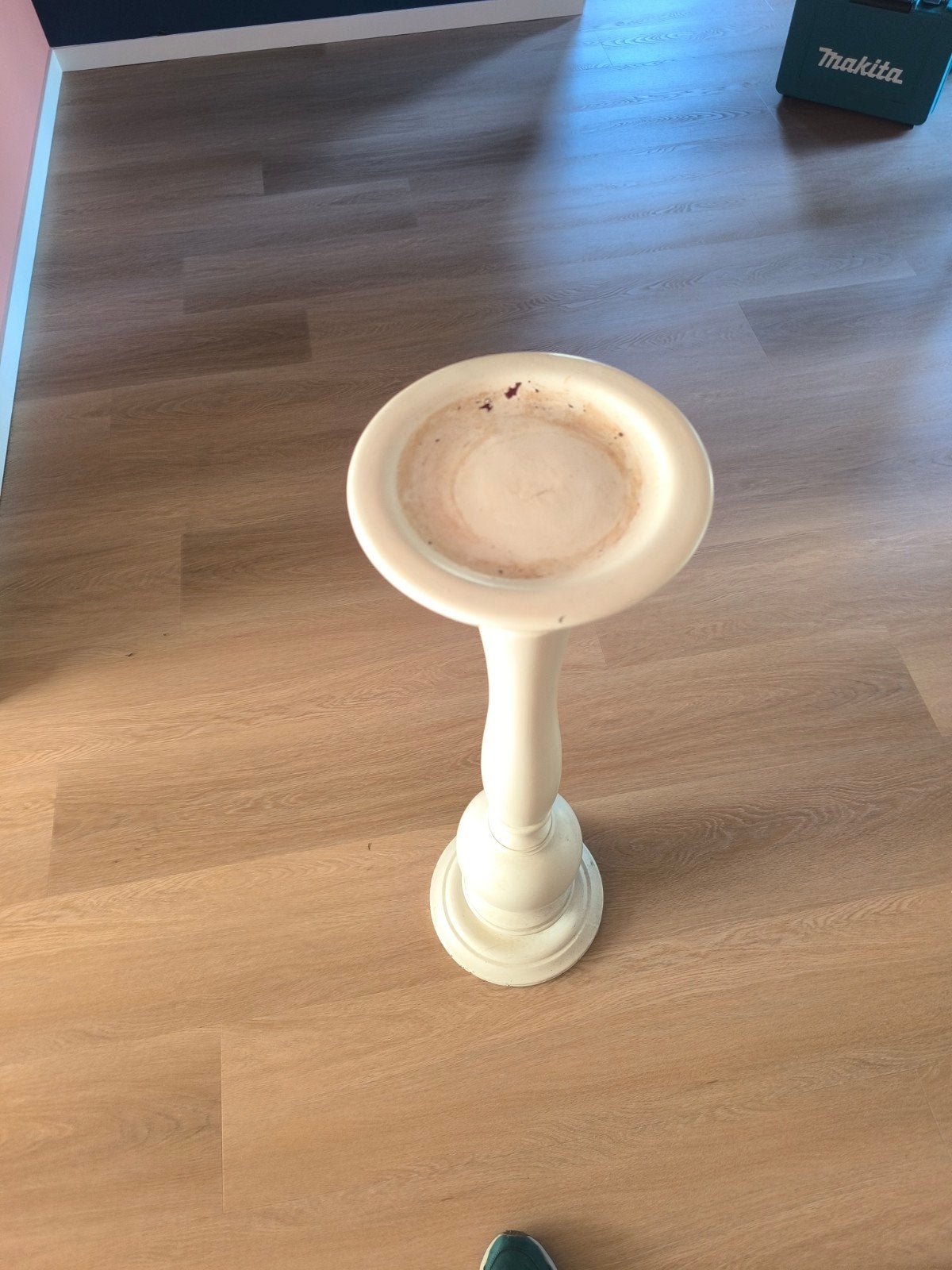 Houten pilaar, 1 meter hoog, voor bloempot of decoratie, Ophalen, Gebruikt