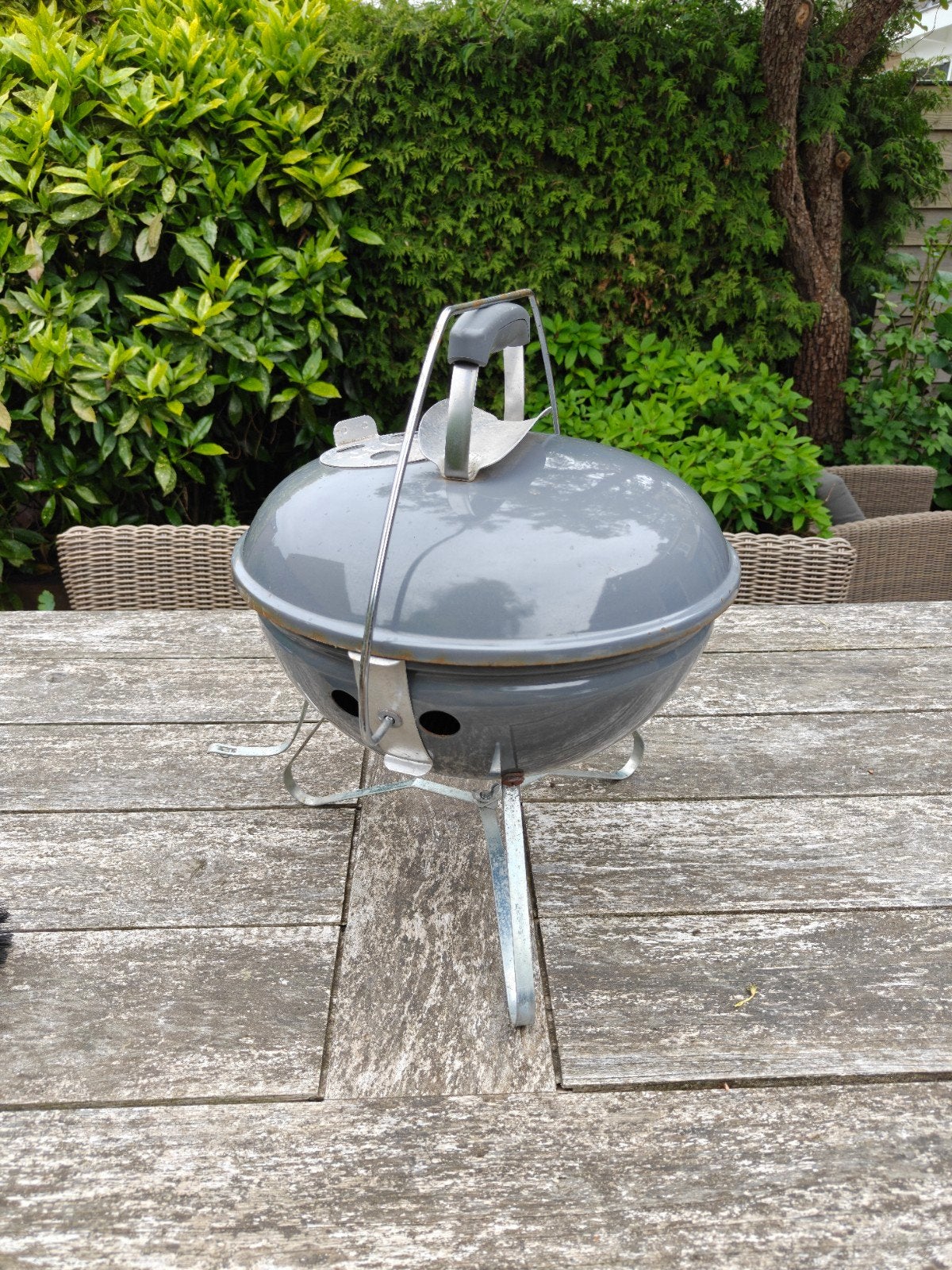 Weber Smokey Joe Premium Houtskoolbarbecue - Grijs, Ophalen, Gebruikt, Weber