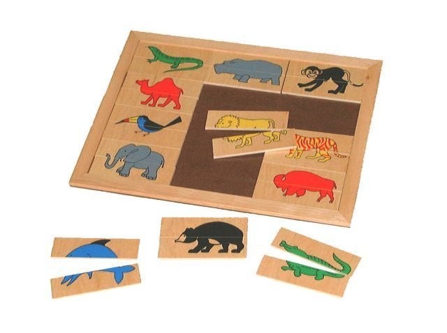 Lotto Dierenhelften, Ophalen, Nieuw, Puzzelen