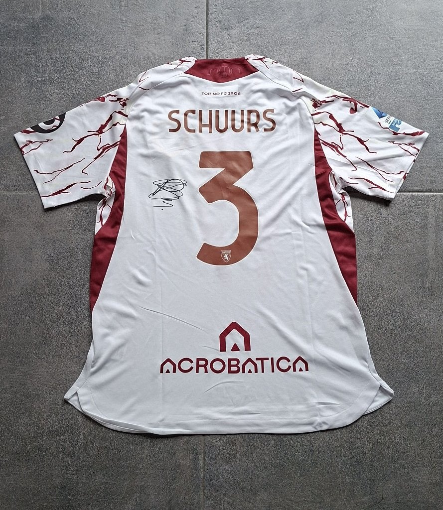 Shirt met originele handtekening; Perr Schuurs # Torino NEC, Verzamelen, Ophalen of Verzenden, Nieuw, Buitenlandse clubs, Shirt