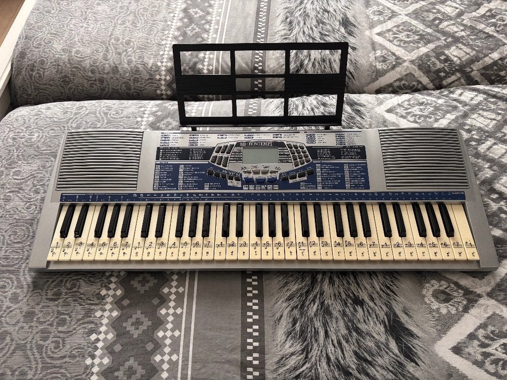Bontempi keyboard met 61 toetsen en bladmuziekstandaard, Muziek en Instrumenten, Met standaard, Ophalen, Overige merken, 61 toetsen