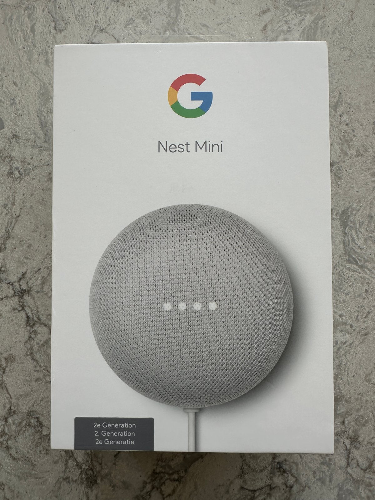 Google Nest Mini 2e Generatie - Slimme Speaker - Nieuw