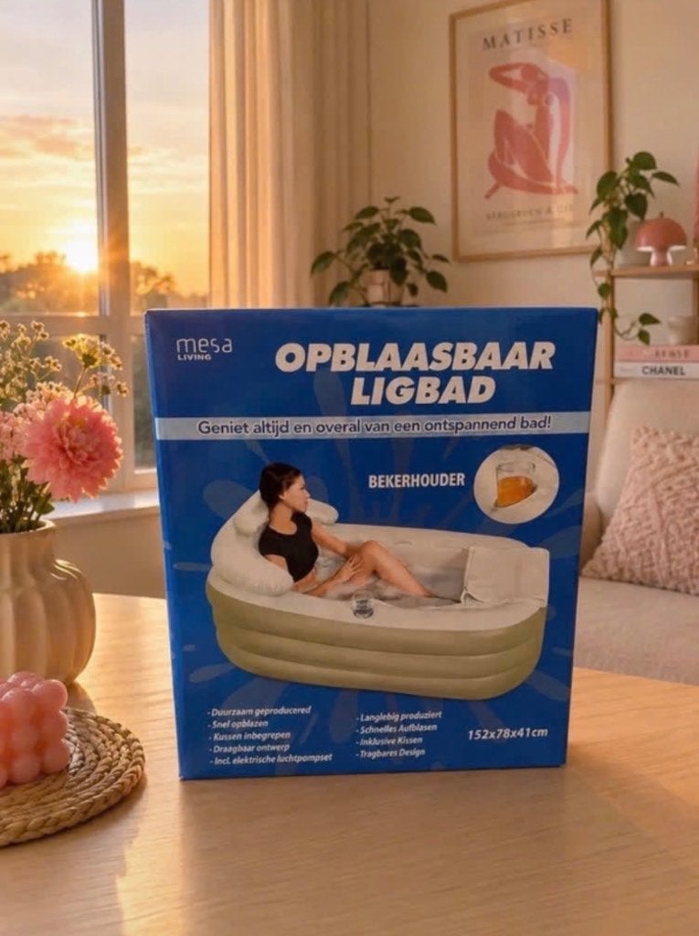 Opblaasbaar Ligbad inclusief elektrische pomp, 100 tot 150 cm, Overige typen, Nieuw, 25 tot 50 cm