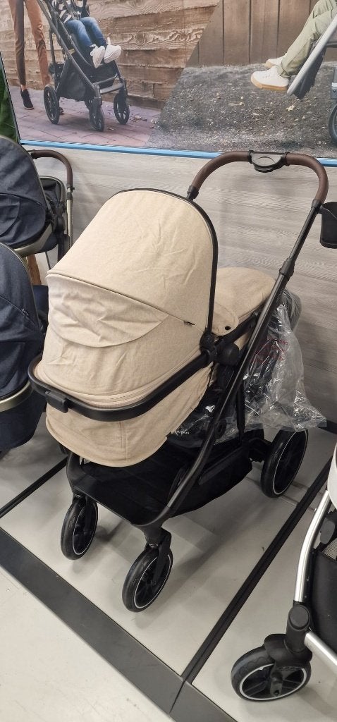 Deryan Noa Kinderwagen 3-in-1 Wandelwagen Autostoel - Nougat, Ophalen of Verzenden, Nieuw, Overige merken, Zonnekap