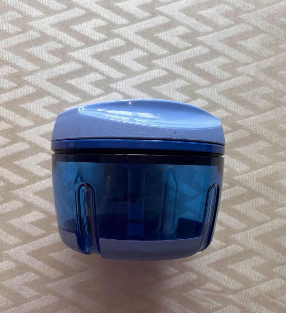 Tupperware SuperSonic Chopper Compact - Blauw, Ophalen, Blauw, Overige typen, Zo goed als nieuw
