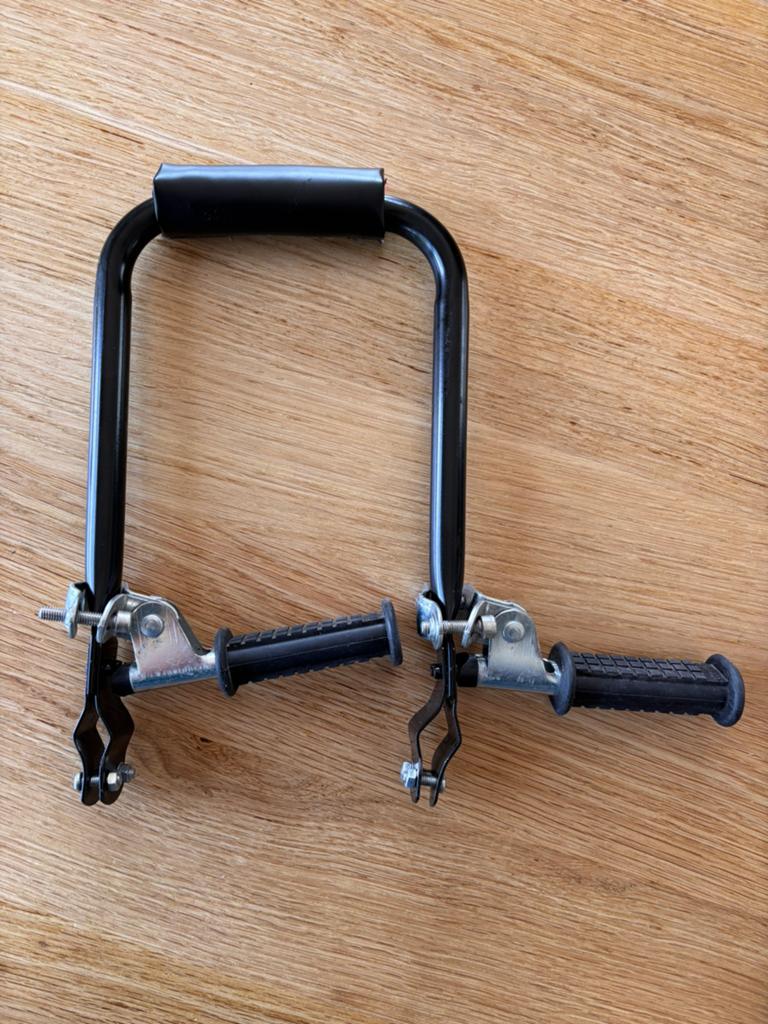 Rugleuning kinderzitje + voetsteunen fiets, Ophalen, Zo goed als nieuw