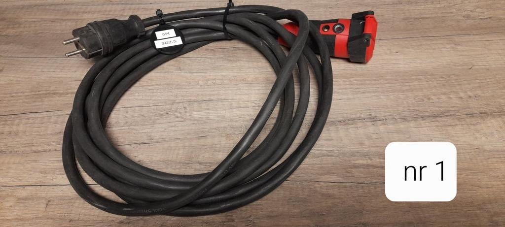 Elektrakabel kabelhaspel stekkerdoos stekkerdozen, Ophalen of Verzenden, Gebruikt, Kabel of Snoer