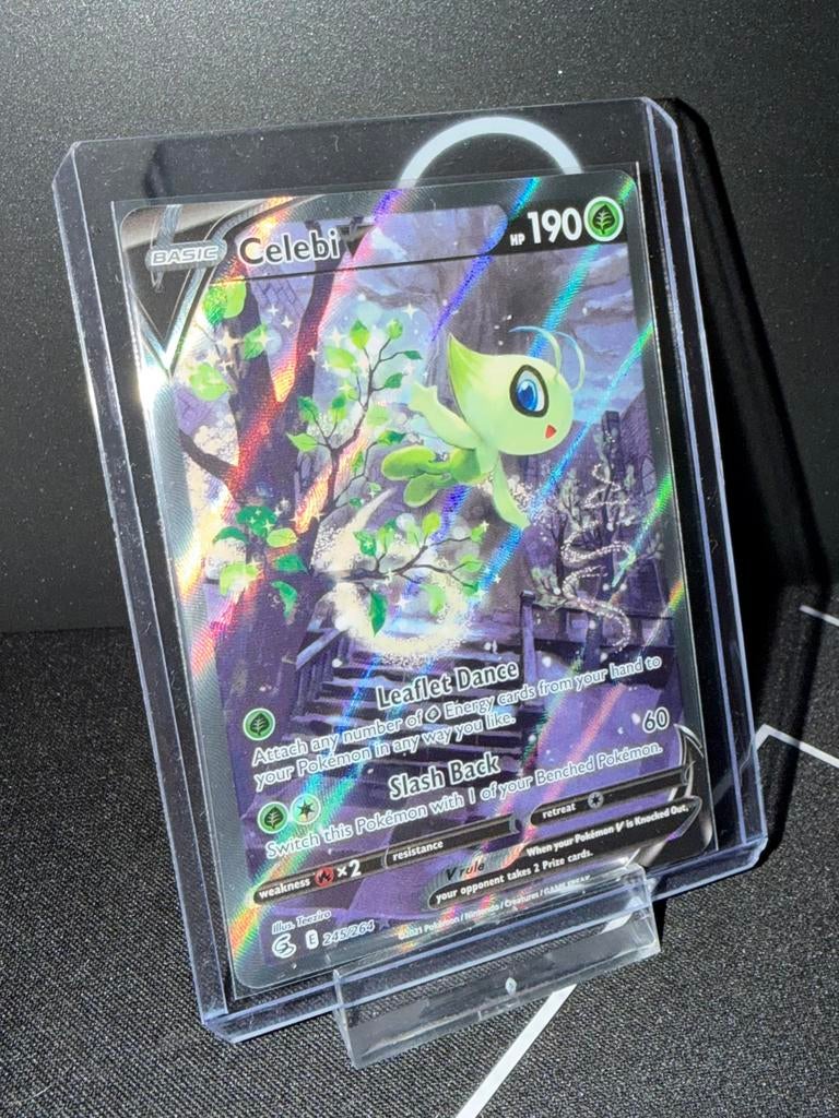 Pokémon Celebi V Alternate Art 245/264 NM- Fusion Strike, Ophalen of Verzenden, Zo goed als nieuw
