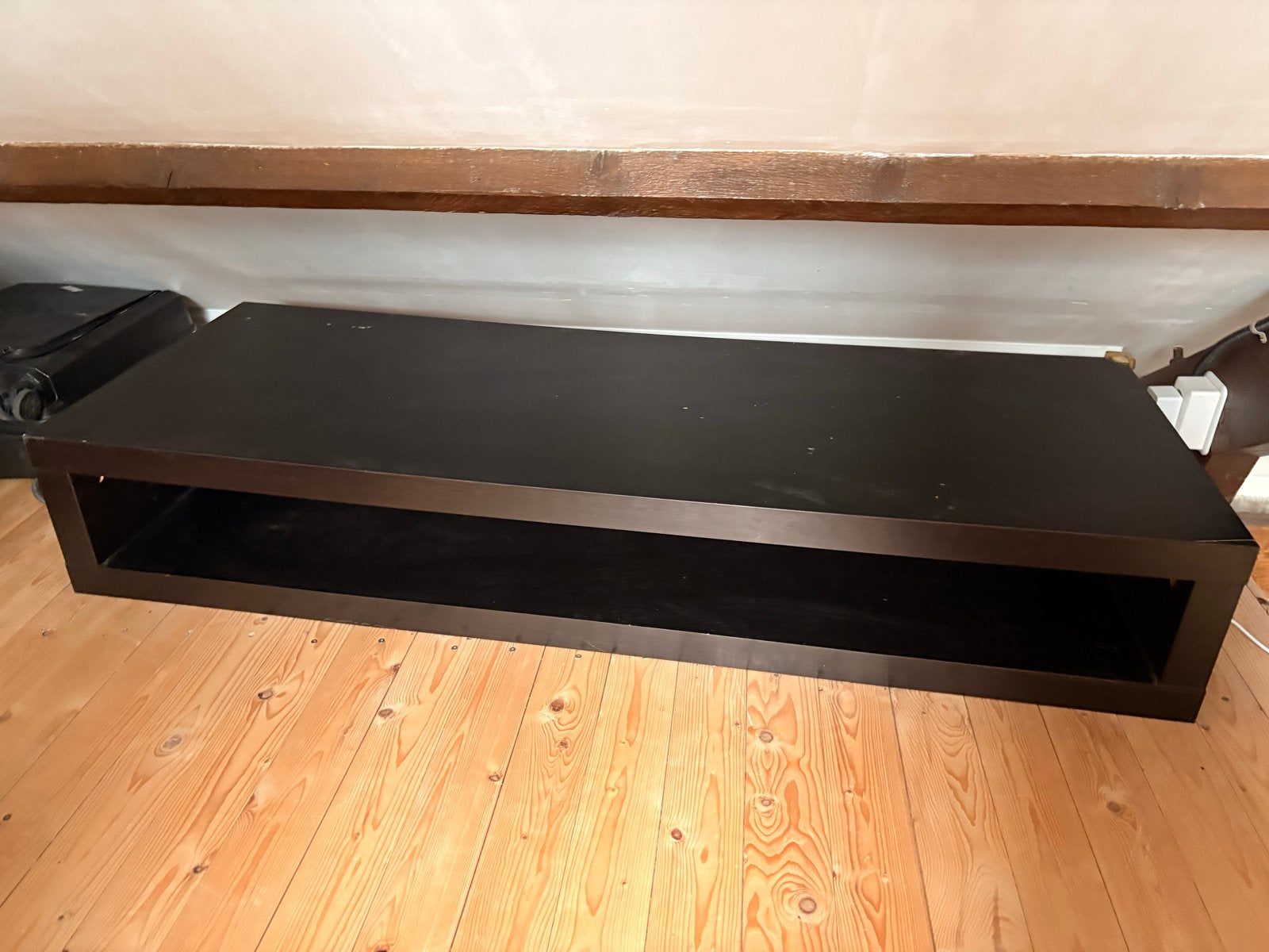 IKEA Lack TV-meubel - Zwart, Ophalen, Overige materialen, Gebruikt, 100 tot 150 cm
