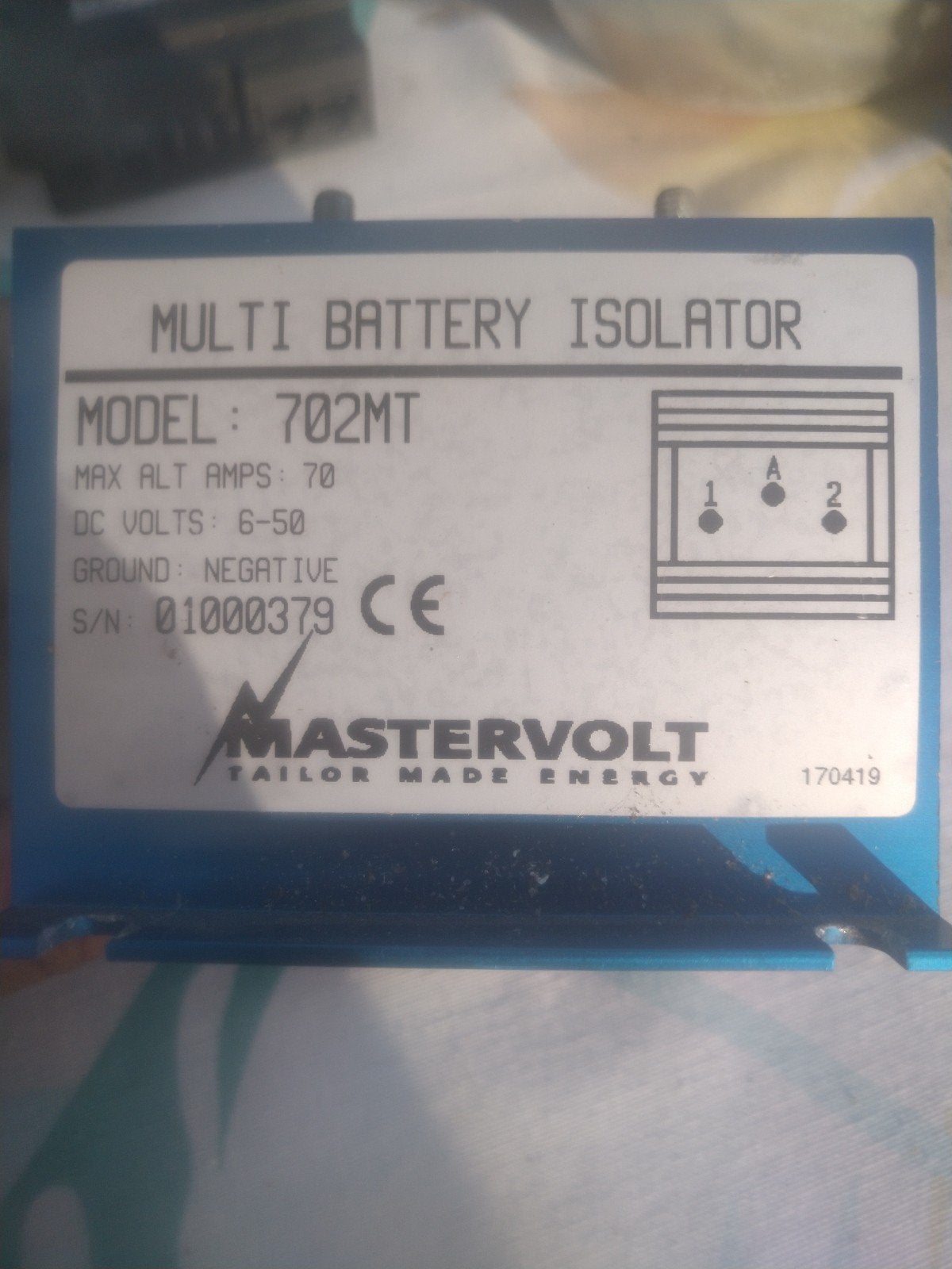 Mastervolt Multi Battery Isolator 702MT - 70 Ampère, Ophalen of Verzenden