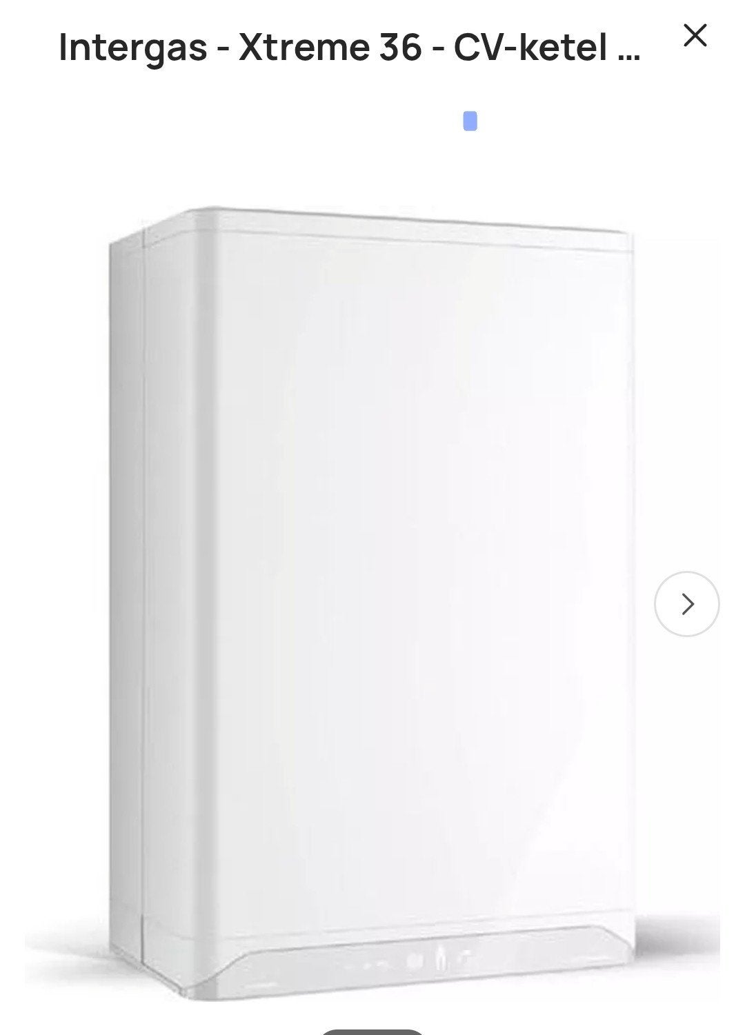 Intergas Xtreme 36 CV-ketel - Zo goed als nieuw, Ophalen, Hoog rendement (Hr), Cv-ketel of Combi-ketel, Zo goed als nieuw