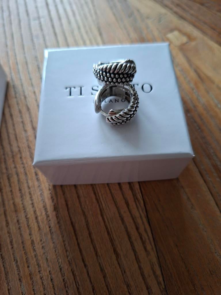 Ti Sento Oorbellen NIEUW zie foto's, Hangers, Nieuw, Ophalen of Verzenden, Zilver