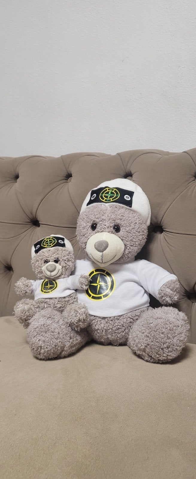 Stone Island Teddyberen - Set van 2, Overige merken, Beer, Grijs, Ophalen of Verzenden
