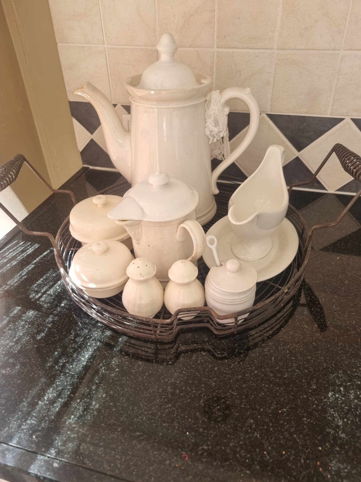 brocante set, Antiek en Kunst, Curiosa en Brocante, Ophalen