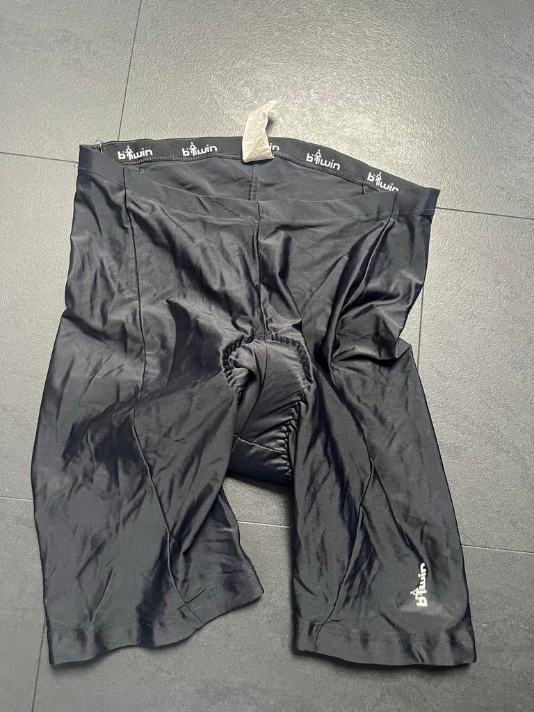B'Twin Fietsbroek Zwart - Comfortabel & Duurzaam, Maat 38/40 (M), Zwart, Ophalen of Verzenden, Hardlopen of Fietsen