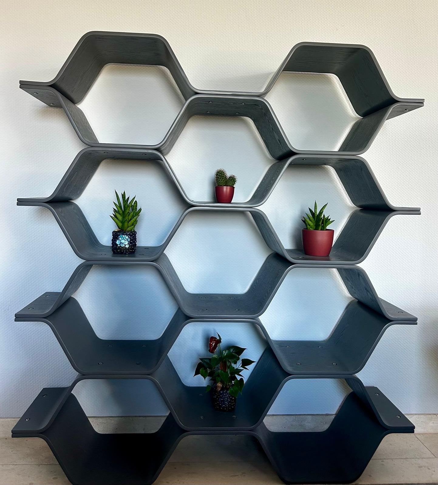 Modulaire roomdivider / design kast in honingraat design, Huis en Inrichting, Kasten | Overige, Ophalen, Zo goed als nieuw