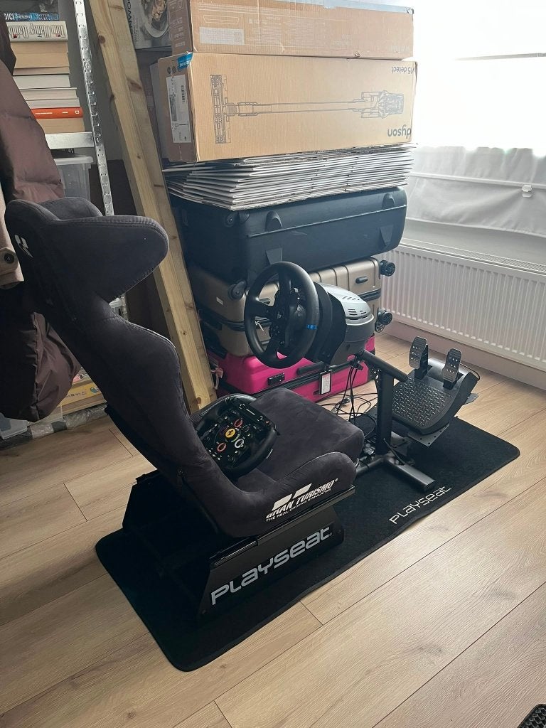 Playseat Evolution GT + Thrustmaster T300 RS + Ferrari F1, Ophalen, Racestuur, Gebruikt, PlayStation