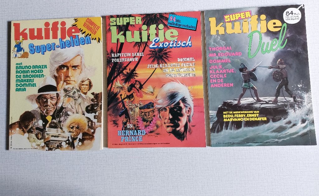 7 stuks Kuifje special Super Kuifje diverse nummers, Meerdere stripboeken, Ophalen of Verzenden, Zo goed als nieuw