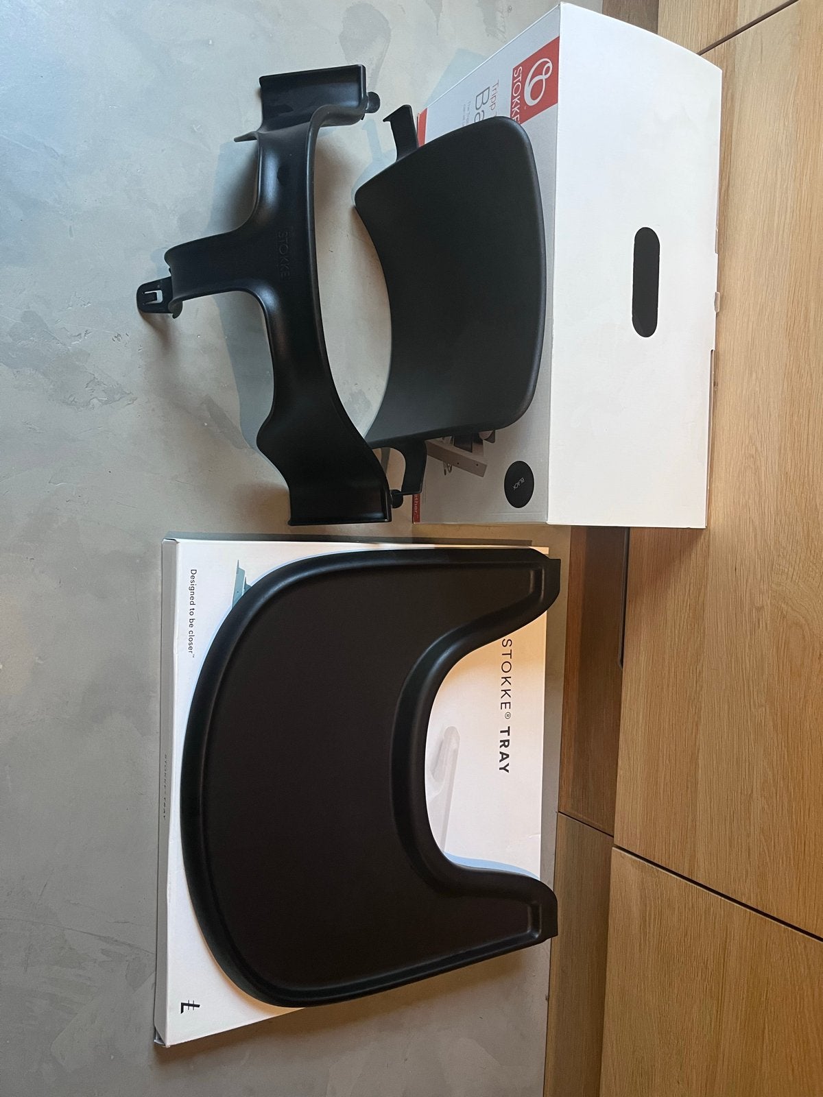 Stokke Tripp Trapp Baby Set en Tray - Zo goed als nieuw, Kinderen en Baby's, Ophalen, Zo goed als nieuw, Meegroeistoel, Afneembaar eetblad