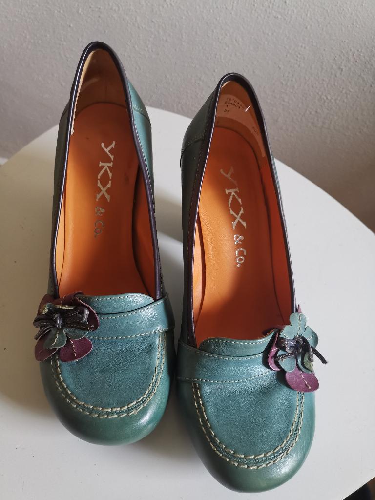 Mooie zomerse hak schoenen, Ophalen, YKX&Co, Blauw, Zo goed als nieuw
