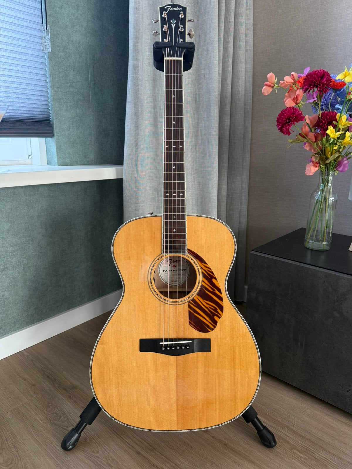 Fender PO-220E akoestische gitaar, Ophalen, Zo goed als nieuw, Western- of Steelstringgitaar